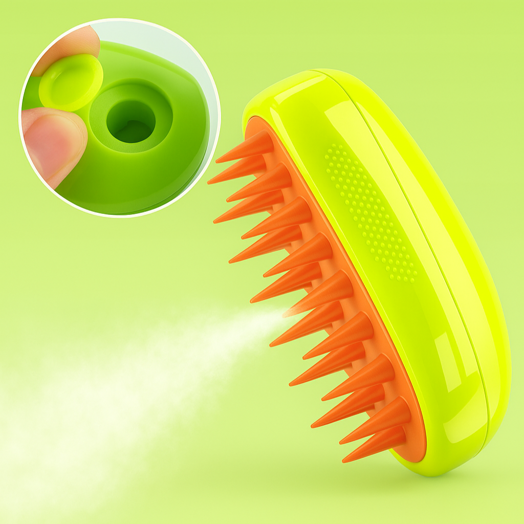 VPBrush Lite™ – Brosse Vapeur Anti-Poils pour Chien & Chat