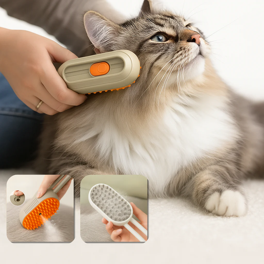 VPBrush Pro™ – Brosse Vapeur Anti-Poils pour Chien & Chat